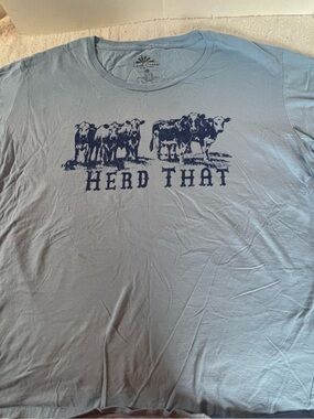 Light Blue 'Herd That' Graphic Tee by Life is Good